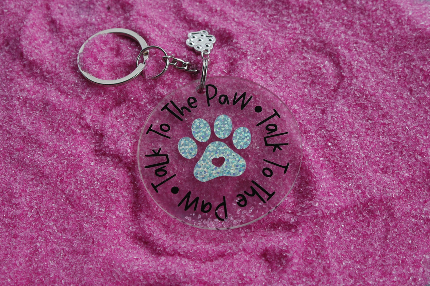 Talk to the Paw - Round Acrylic Keychain