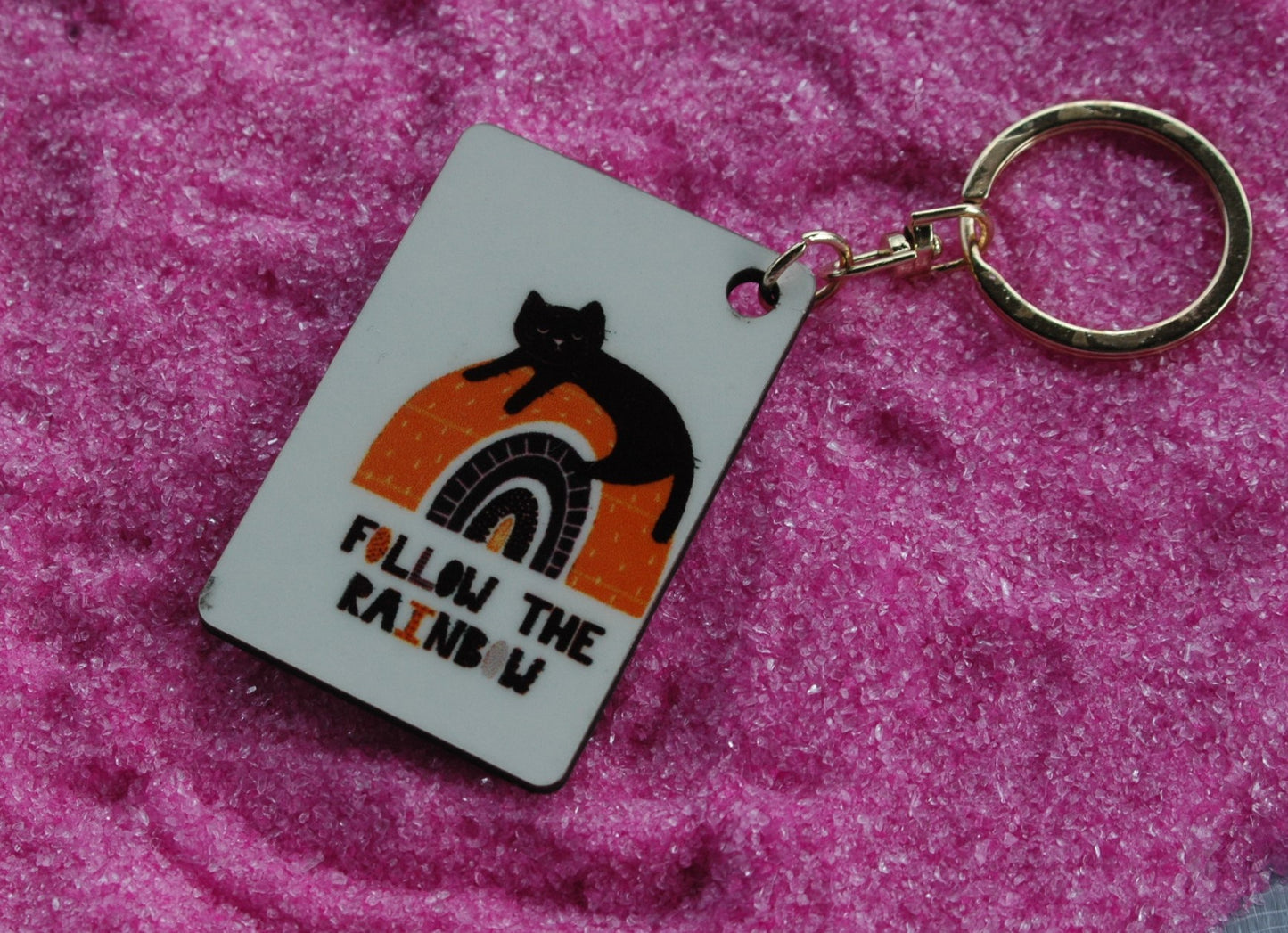 Follow the rainbow keychain