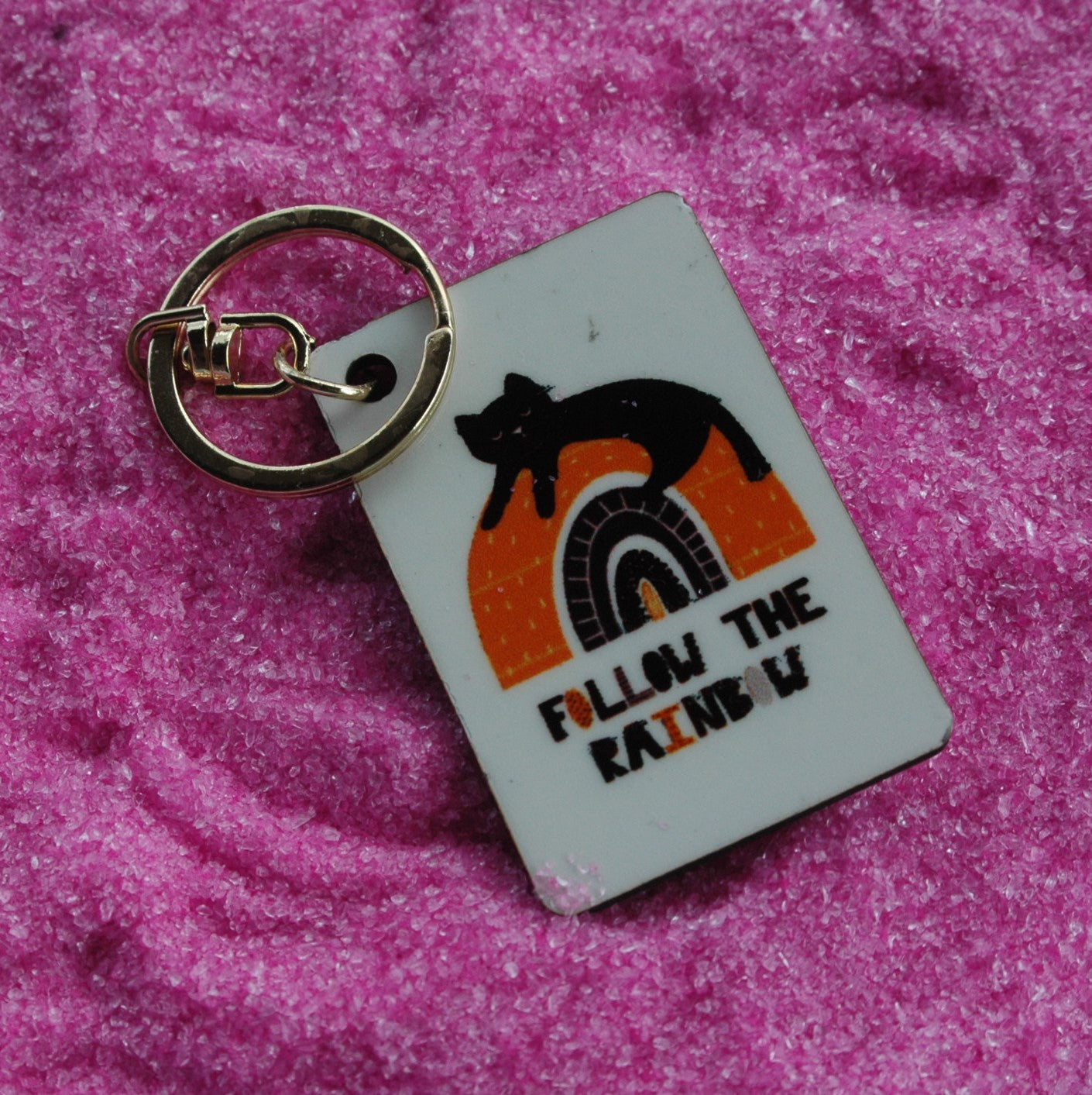 Follow the rainbow keychain