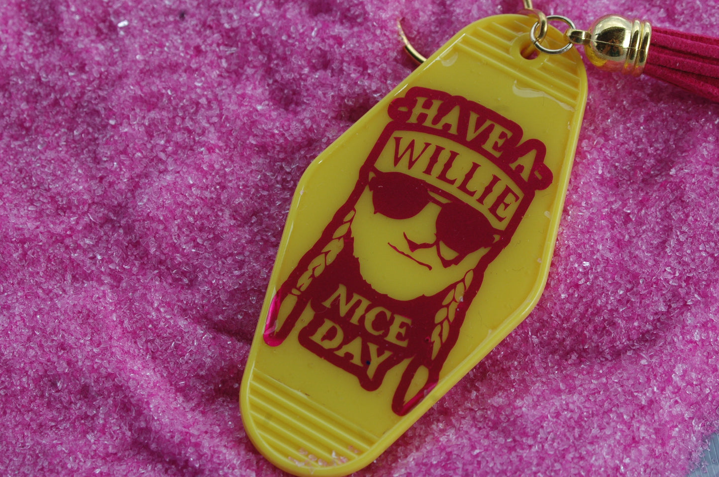 Have a Willie nice day - Retro Motel Keychain