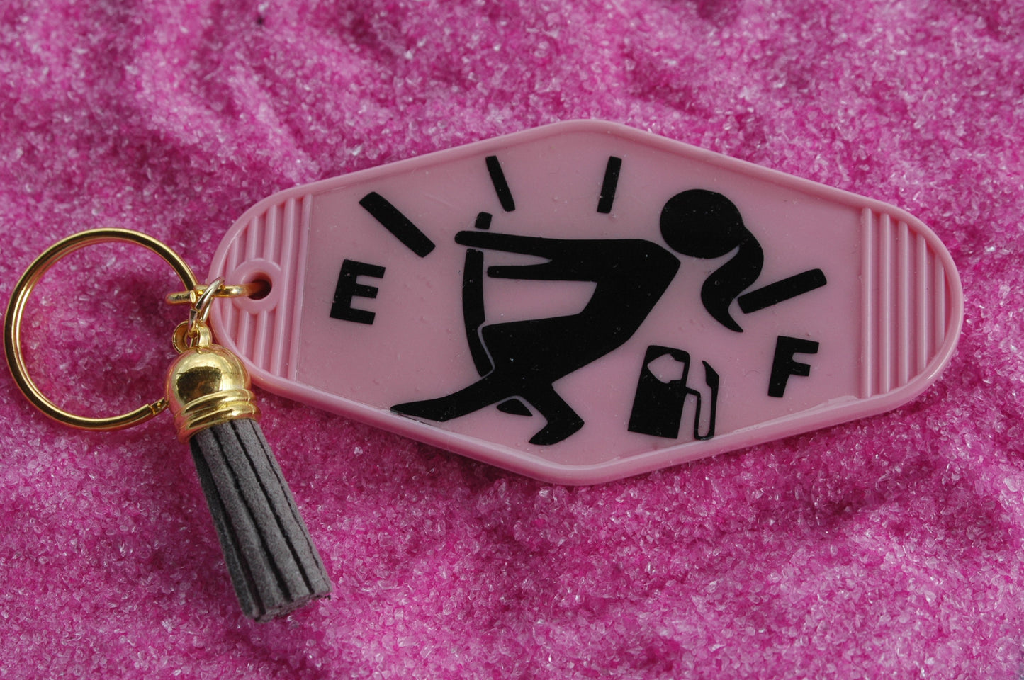 Running on empty - Retro Motel Keychain