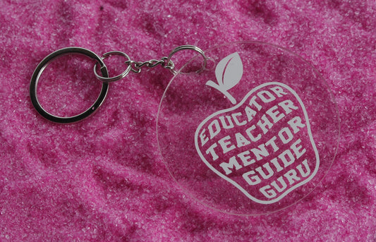 Teacher - Round Acrylic Keychain