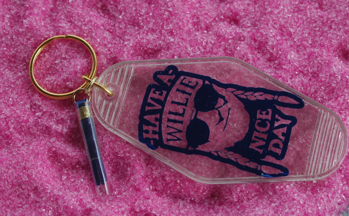 Have a Willie nice day - Retro Motel Keychain