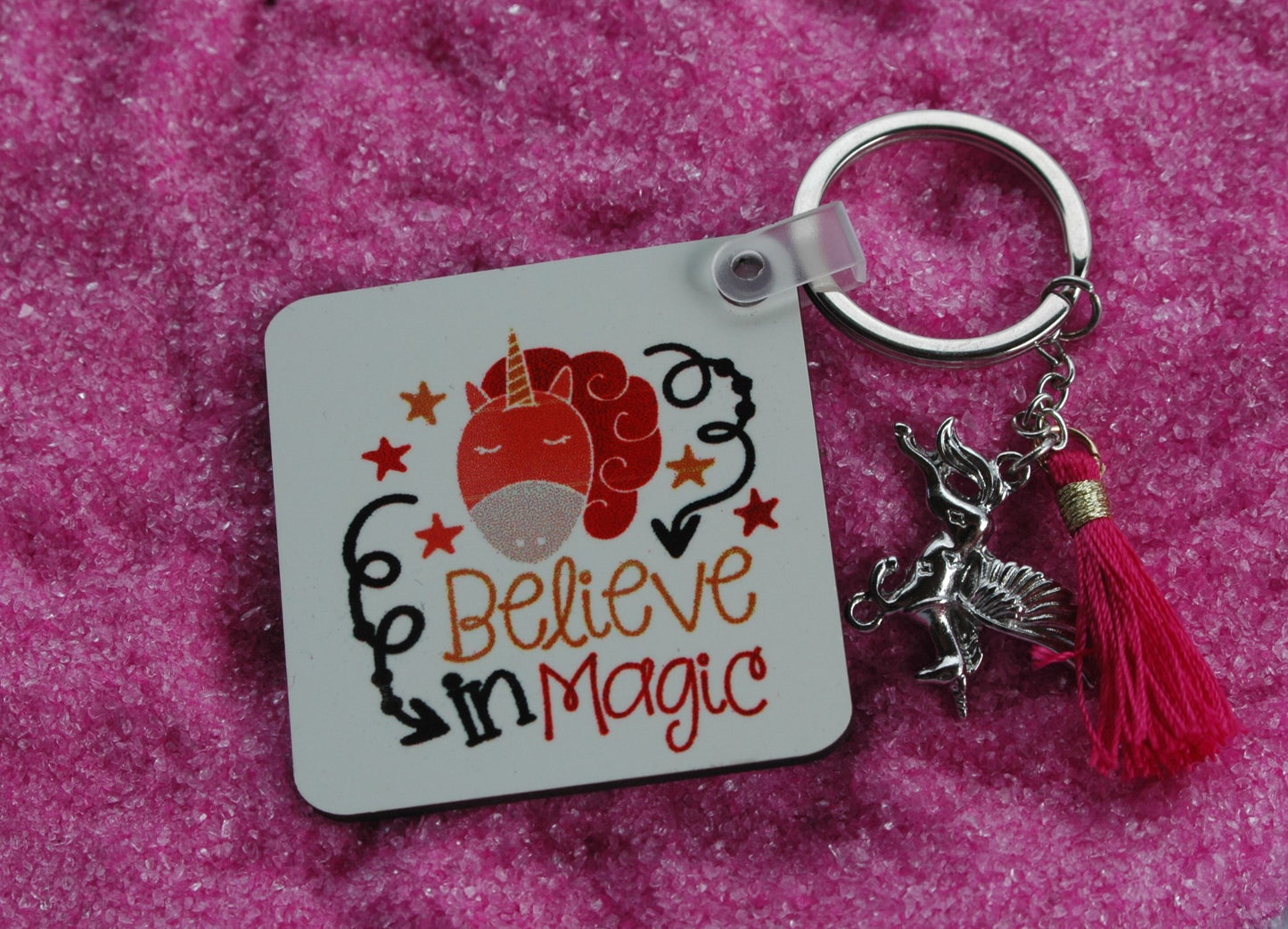 Believe in Magic - Square Keychain