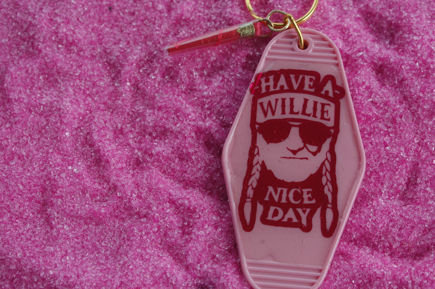 Have a Willie nice day - Retro Motel Keychain