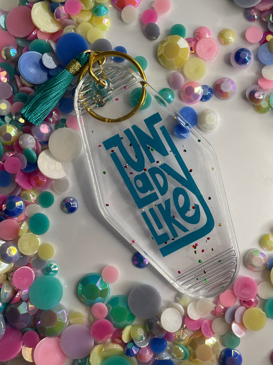 Unlady like Retro Motel Keychain